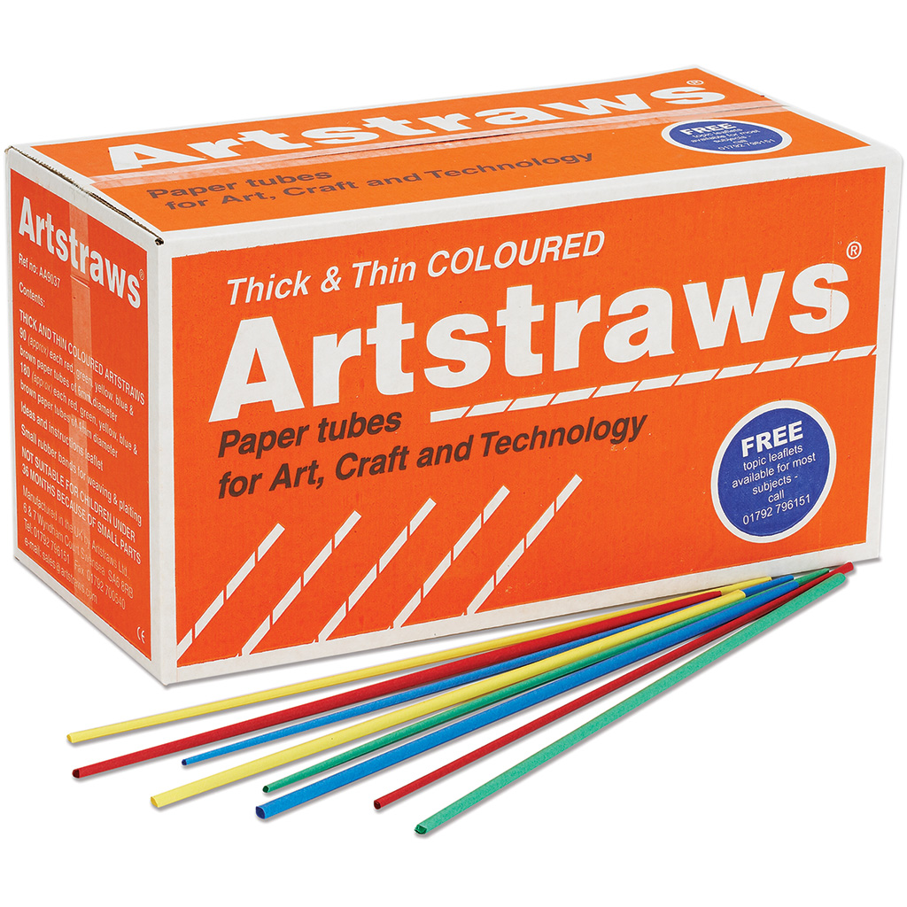 Artstraws School Pack Thin & Thick, Assorted Colours