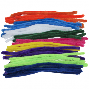 100 Pipe Cleaners 150mm x 4mm Assorted Colours Craft 6" 